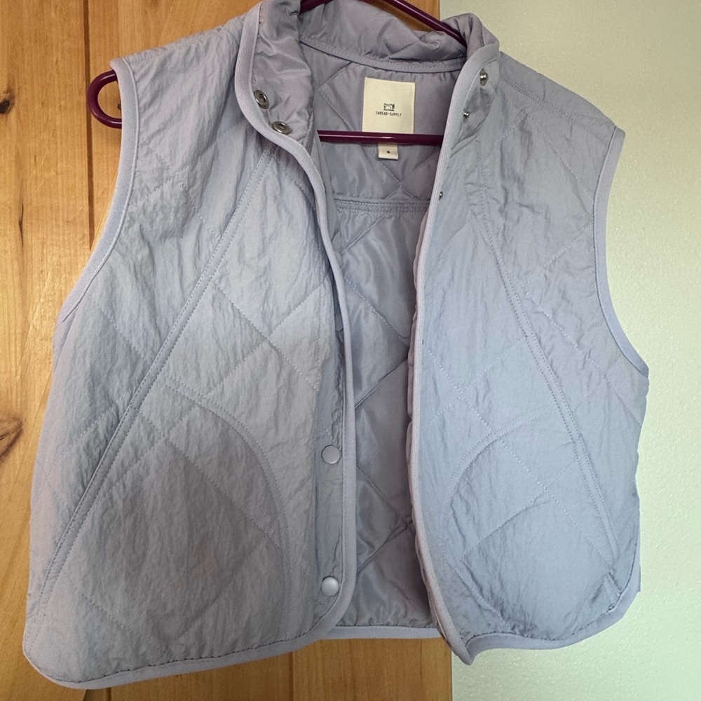 Light purple quilted Vest